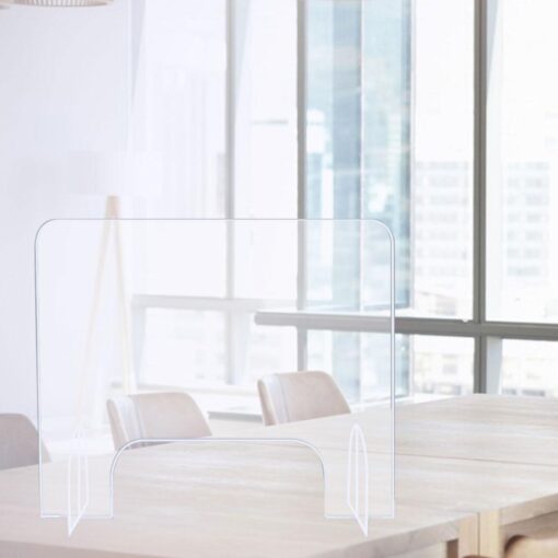 Premium Portable Vertical Counter Sneeze Guard Glass - Image 3