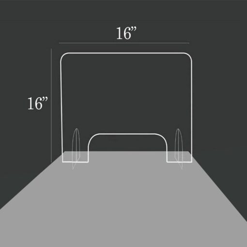 Premium Portable Vertical Counter Sneeze Guard Glass - Image 4