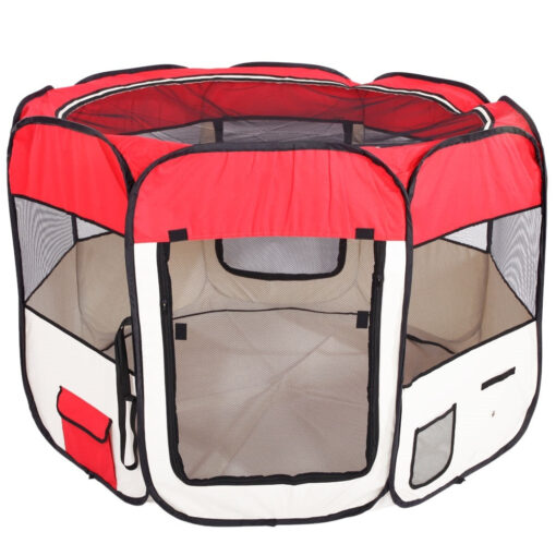 Portable Indoor Dog And Cat Playpen Kennel 35" - Image 2