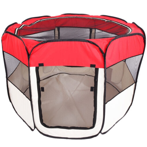 Portable Indoor Dog And Cat Playpen Kennel 35" - Image 3