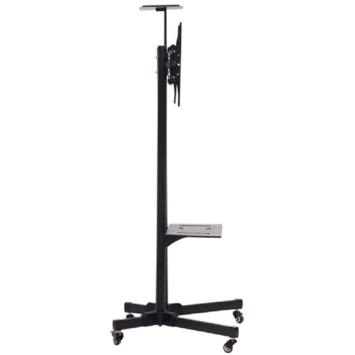 Premium Adjustable Universal Rolling Swivel TV Stand Cart - Image 6