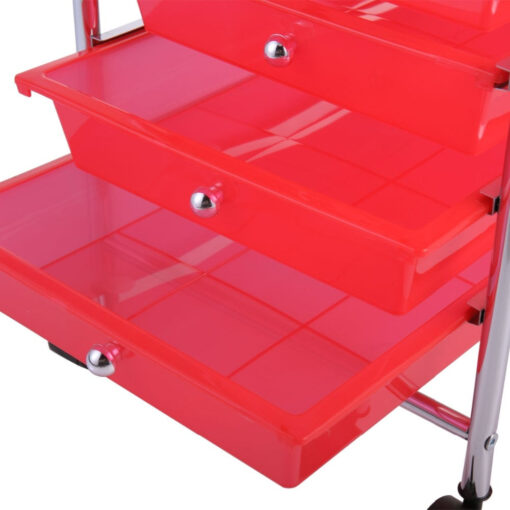 Heavy Duty 10 Drawer Rolling Storage Organizing Cart - Image 9