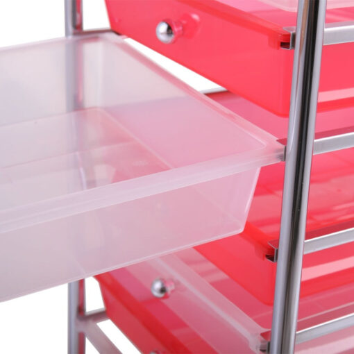 Heavy Duty 10 Drawer Rolling Storage Organizing Cart - Image 14