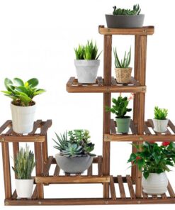 Large Multi Tiered Indoor Wooden Plant Stand