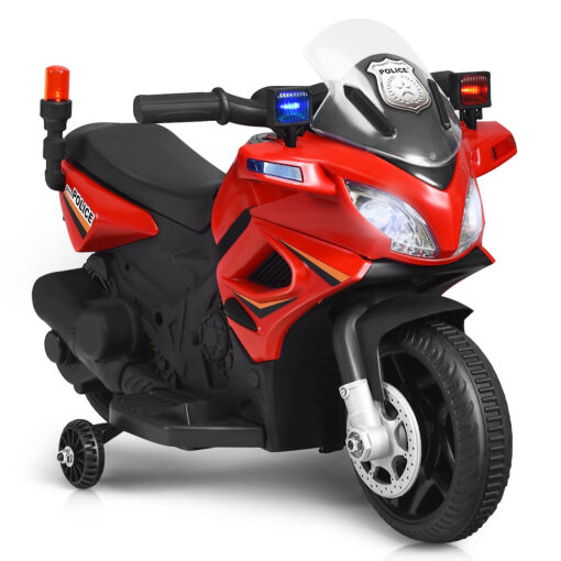 Kids Small Ride On Electric Police Motorcycle Bike - Image 3