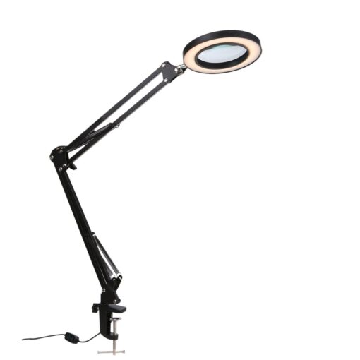 Flexible LED Lighted Magnifying Desk Glass Lamp - Image 3