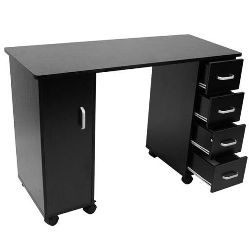 Portable Rolling Manicure Nail Salon Table Station - Image 2