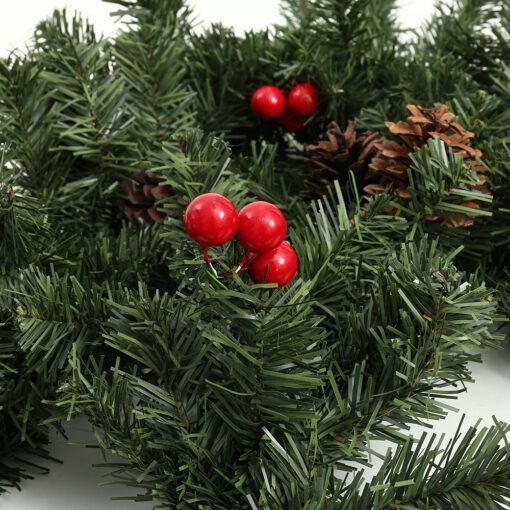 Large Holiday Christmas Pine Cone Mantle Garland - Image 2