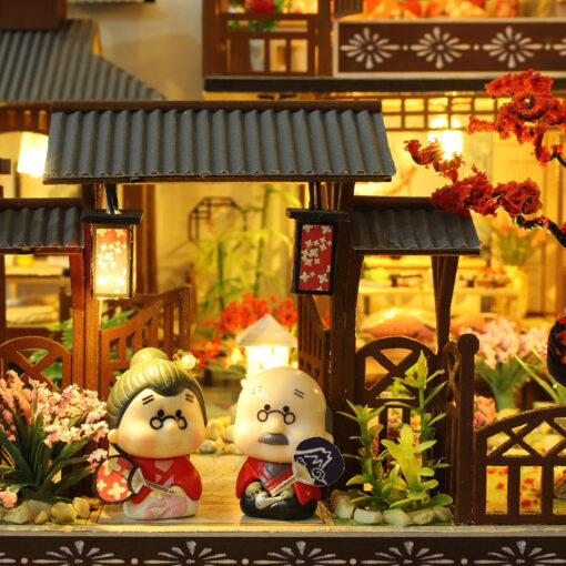 Large LED Glowing Modern Wooden DIY Doll House - Image 16