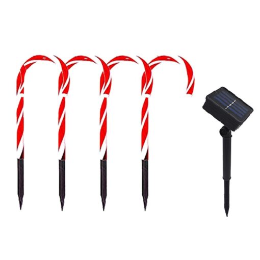 Outdoor Lighted Candy Cane Christmas Lane Pathway Lights - Image 3
