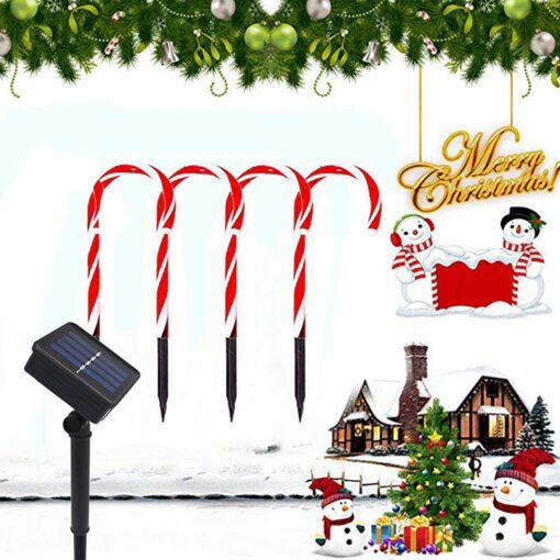 Outdoor Lighted Candy Cane Christmas Lane Pathway Lights - Image 4