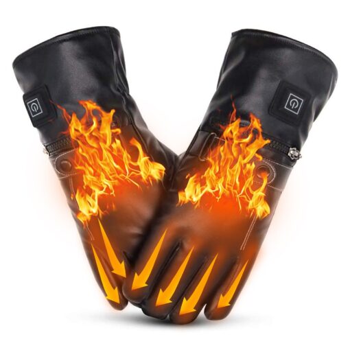 Electric Rechargeable Battery Heated Unisex Warming Gloves - Image 4