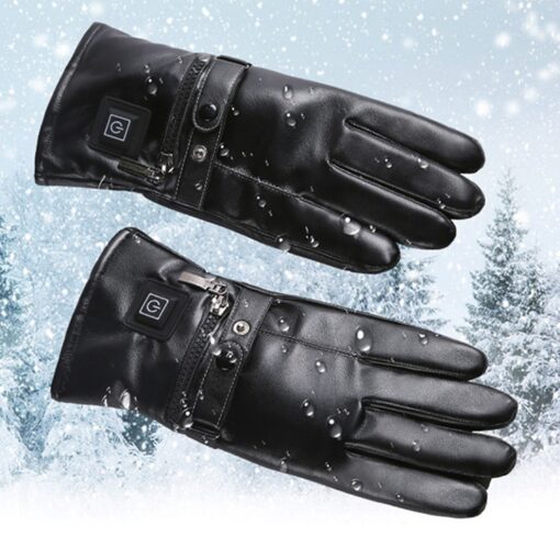 Electric Rechargeable Battery Heated Unisex Warming Gloves - Image 3