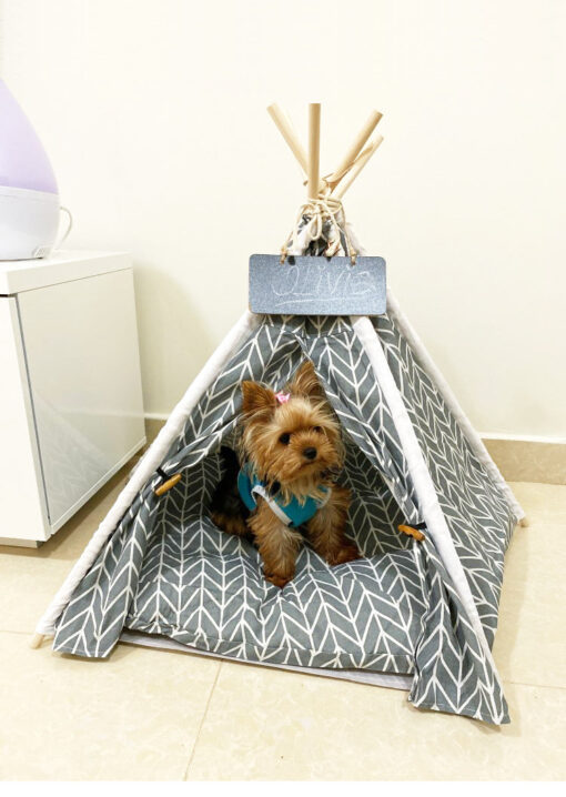 Large Pop Up Pet Dog Teepee Bed Tent - Image 10