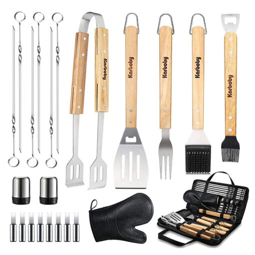 Grill BBQ Utensil Tool Set Kit With Case - Image 2