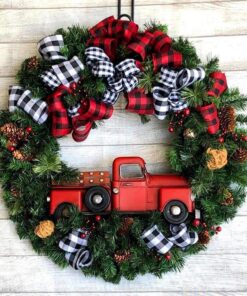 Outdoor Artificial Hanging Christmas Wreath