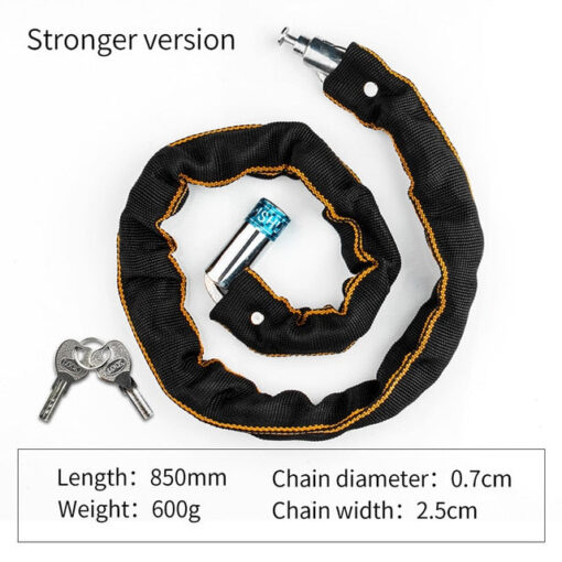 Foldable Bike Chain Cable Metal Lock - Image 11
