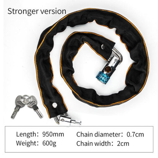 Foldable Bike Chain Cable Metal Lock - Image 10