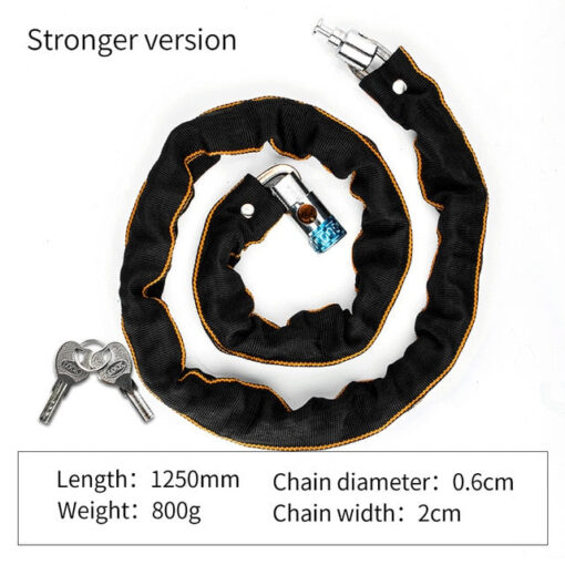 Foldable Bike Chain Cable Metal Lock - Image 7