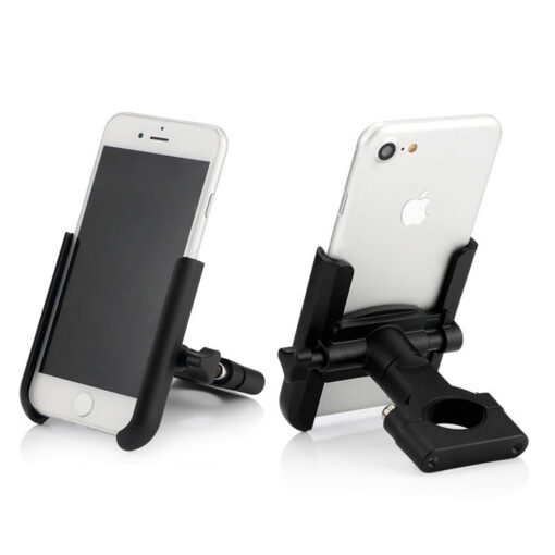 Motorcycle Cell Phone Holder Handlebar Mount Aluminum Alloy - Image 2