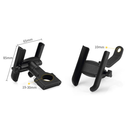 Motorcycle Cell Phone Holder Handlebar Mount Aluminum Alloy - Image 4
