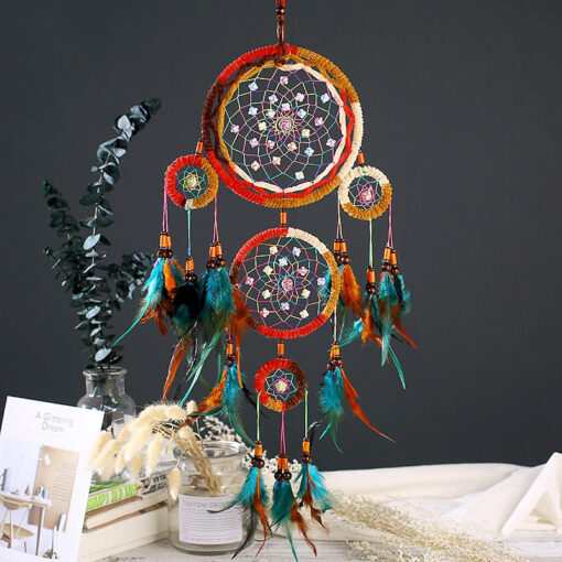 Large Crochet Native American Dream Catcher - Image 9