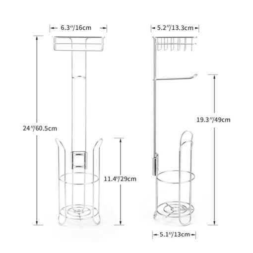 Free Standing Toilet Paper Roll Holder - Image 11