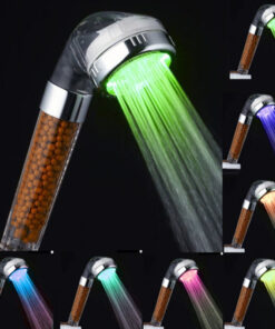 LED High Pressure Handheld Shower Head With Lights