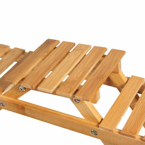 Large Indoor Wooden Multi Tier Plant Holder Shelf Stand - Image 3