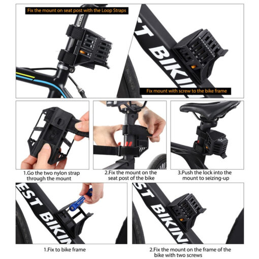 Foldable Bike Chain Cable Lock - Image 4