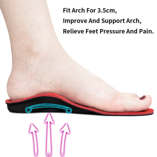 High Arch Support Inserts Flat Feet Shoe Insoles - Image 2