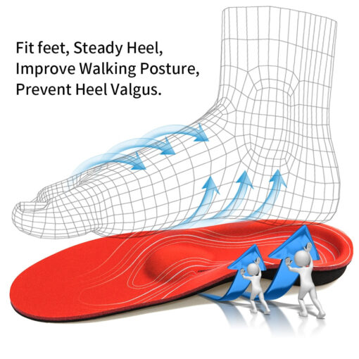 High Arch Support Inserts Flat Feet Shoe Insoles - Image 7
