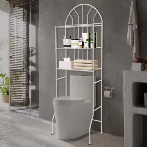 Large Over The Toilet Bathroom Space Saver Storage Shelf - Image 2
