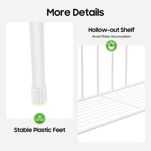 Large Over The Toilet Bathroom Space Saver Storage Shelf - Image 9