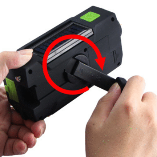 Solar Powered Emergency Hand Crank Survival Radio - Image 6