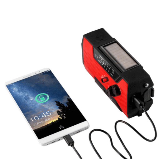 Solar Powered Emergency Hand Crank Survival Radio - Image 5