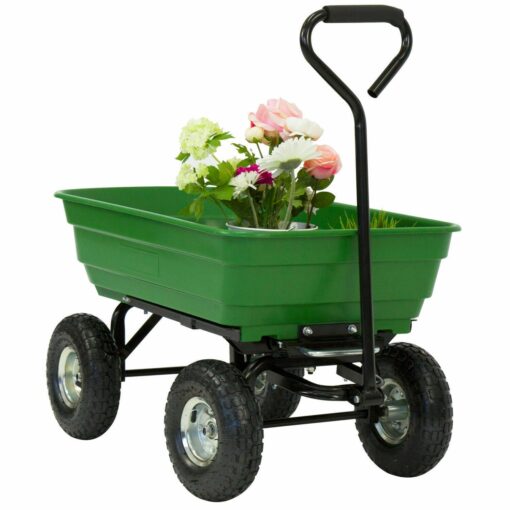 Heavy Duty Garden Utility Wagon Cart 220 Lb - Image 2