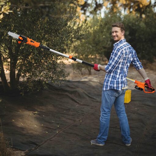 Electric Cordless Battery Powered Extendable Pole Saw - Image 4