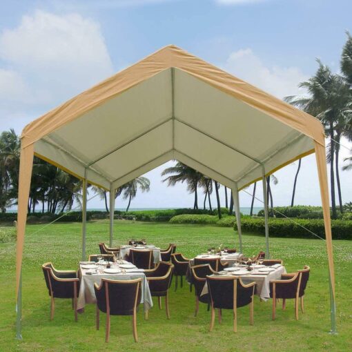 Portable Heavy Duty Carport Garage Canopy Tent 10' x 20' - Image 2