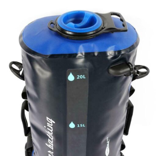Large Outdoor Camping Solar Shower Bag With Pump - Image 4