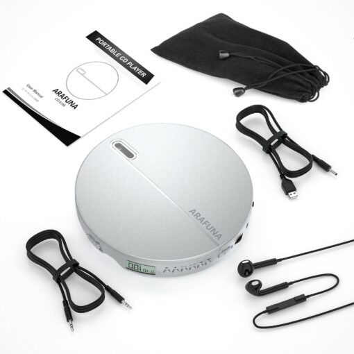 Small Portable Compact Personal CD Player With Headphones - Image 3