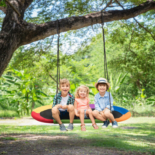 Adjustable Giant Flying Oval Saucer Tree Swing 60" - Image 2
