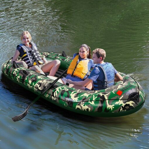 Large Spacious Inflatable Blow Up Fishing Boat - Image 2