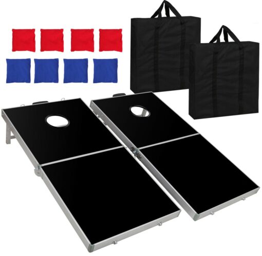 Portable Folding Cornhole Bean Bag Toss Board Game Set - Image 2