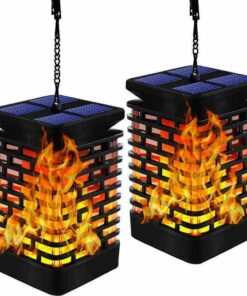 Outdoor Hanging Solar Powered LED Lanterns 6"