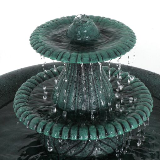 Outdoor Freestanding Bird Bath Water Fountain - Image 4