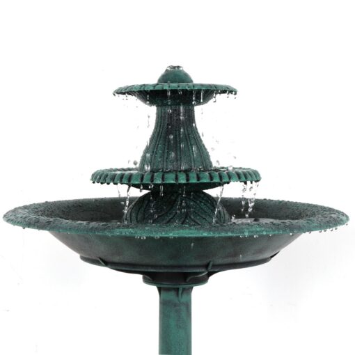 Outdoor Freestanding Bird Bath Water Fountain - Image 6