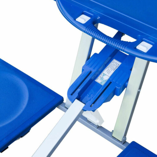 Portable Folding Collapsible Picnic Table And Chairs Bench Set - Image 5