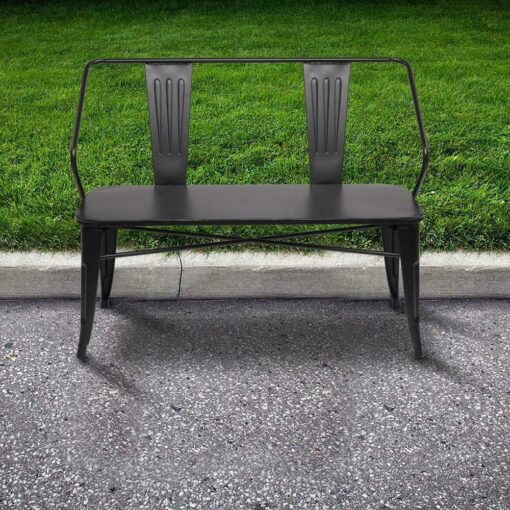 Large Modern Outdoor Garden Front Porch Patio Bench - Image 4