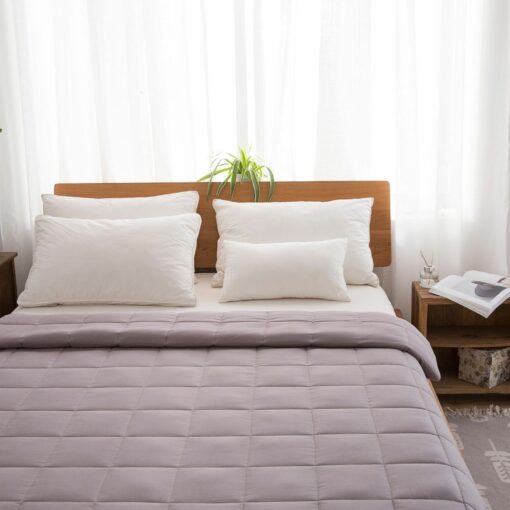 Large Soft Summer Cooling Weighted Bed Blanket Queen - Image 2